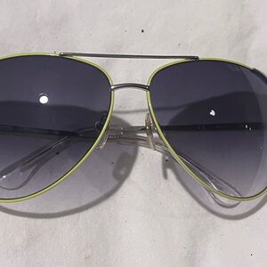 Michael Kors Black and Yellow Aviator Sunglasses